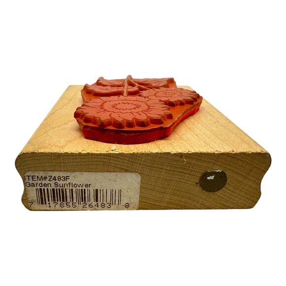 Sunflower Botanical Garden Hope Rubber Stamp 3.5 x 2.75 - Rubber Stampede Z483F - Picture 3 of 4